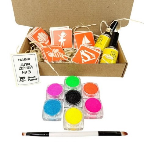 Набор для био-тату "Для детей #3 - неон" set-kids-3-neon