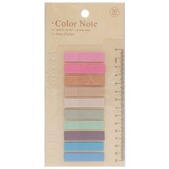 Закладка з лінійкою 2 в 1 "stick Notes" Р80-1 різнокольорові