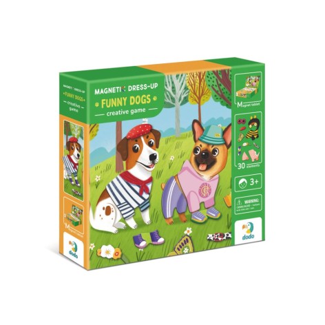 Розвиваюча магнітна гра одягалка "Кумедні пси" 200278, 30 елементів