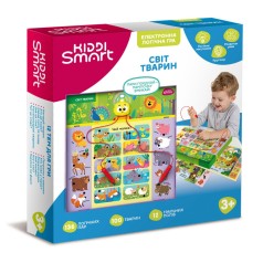 Електронна логічна гра "Вікторина світ тварин" Kiddi Smart 157-A-0011-UA, зі світлом і звуком