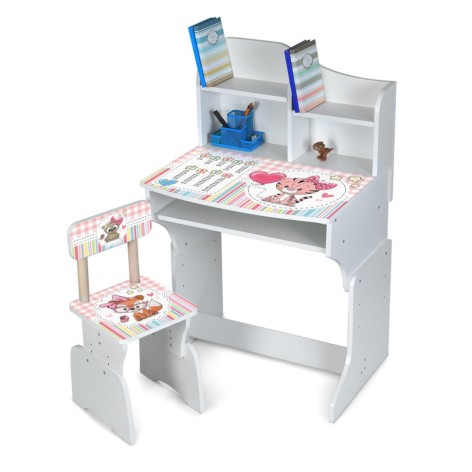 Детская Парта M 904-5 высота 3 положения, со стульчиком