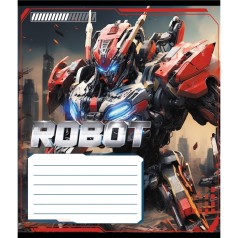 Зошит учнівський "Робот" 012-590508K-4 в клітинку, 12 аркушів (959050)