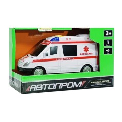 Дитяча автомодель "Швидка допомога" 7994, 17х7 см, звукові та світлові ефекти