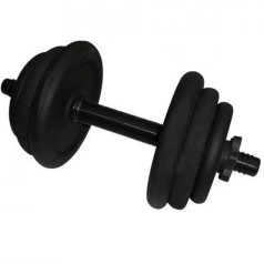 Гантель наборная литая NE-300-GP013, 12,5 кг, черный