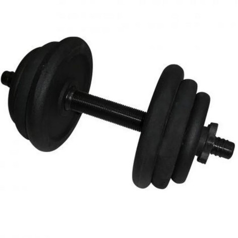 Гантель наборная литая NE-300-GP013, 12,5 кг, черный