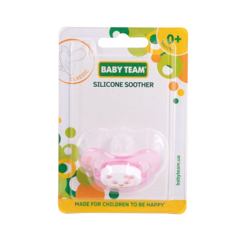 Пустышка силиконовая классическая 3007_рожевий