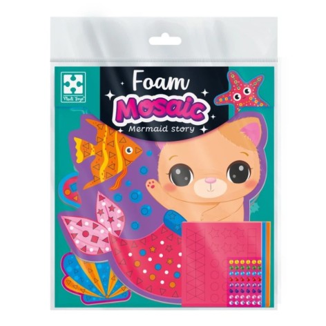 Набір для творчості "Історія русалоньки" VT4511-21 з м'якою мозаїкою та стразами