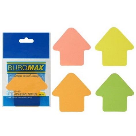 Бумага для заметок "Стрелка" BM.2366-99 в ассортименте 50 листов