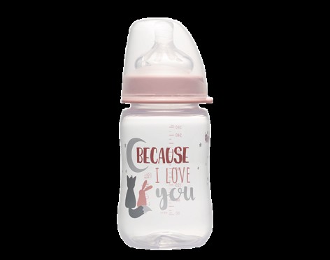 Бутылка 260 мл.з широкой горловиной + соска с широким горлышком (Система 