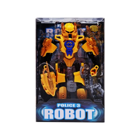 Детская игрушка Робот Police 3 2018-26 с оружием Желтый