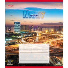 Зошит учнівський "Вогні міста" 024-560145L-3 в лінію, 24 аркуші