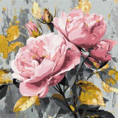 Картина за номерами "Делікатна краса" ©art_selena_ua KHO3346, 40х40 см