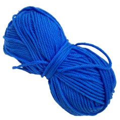 Пряжа фасована петляста NB113, 80% бавовни, 20% молочна клітковина, синій