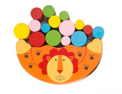 Детская игрушка балансир Божья коровка MD 1276 деревянная Лев