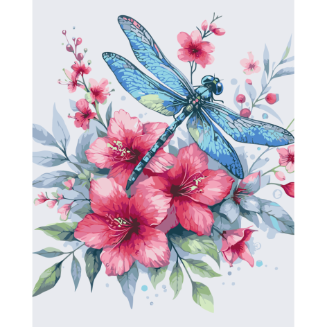 Картина за номерами "Бабка в квітах" 11693-AC 40x50 см                                                         