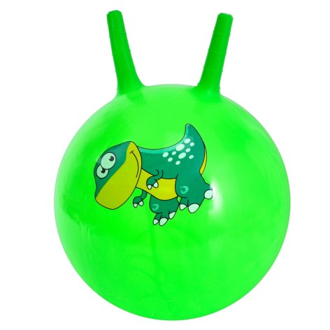 Дитячий м'яч для фітнесу Динозаврик MS 4372(Green) з ріжками, 45 см, 350 г