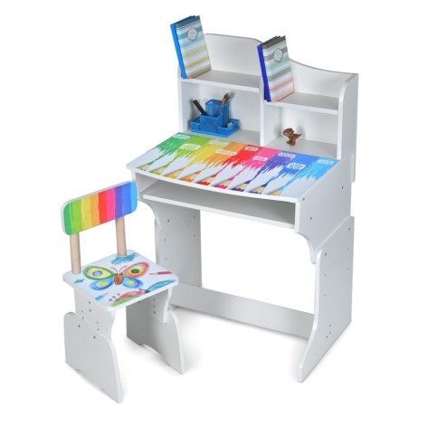Детская Парта M 904-8 высота 3 положения, со стульчиком