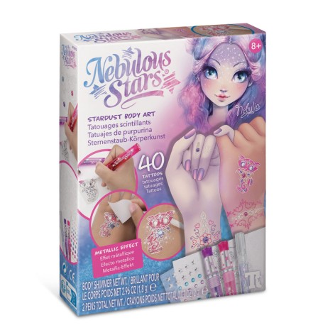 Набір для творчості Боді-арт: Зіркове сяйво Nebulous Stars 11012, 40 татуювань