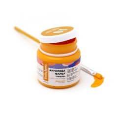 Акриловая краска глянцевая Желтая темная Brushme AP5010 50 мл
