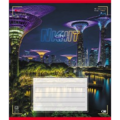 Зошит учнівський "Вогні міста" 024-560145L-5 в лінію, 24 аркуші