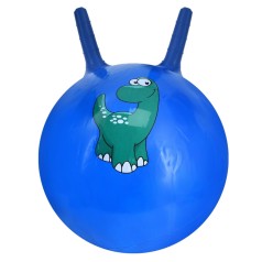Дитячий м'яч для фітнесу Динозаврик MS 4372(Blue) з ріжками, 45 см, 350 г