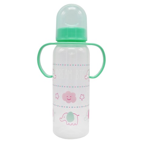 Бутылочка пластиковая с ручками MGZ-0207(Green) 250 мл