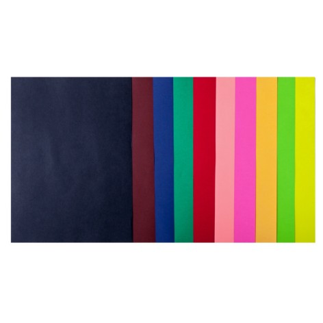 Набор цветной бумаги А4 DARK+NEON BM.2721020-99, 80г/м2, 10 цветов 20 листов