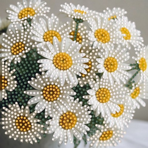 Алмазна мозаїка "Літні ромашки" ZAV1818-6, 18х18 см