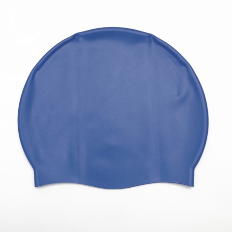 Шапочка для плавания 26006 резиновая Синий