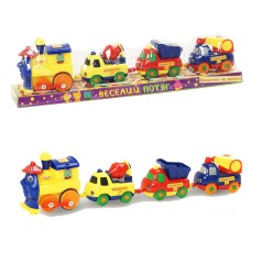 Іграшковий паровозик K1113 (18008E) 3 машинки