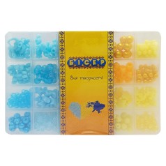 Набор бисера для изготовления креативных аксессуаров PL-15/01/04 бусины, бисер, подвески