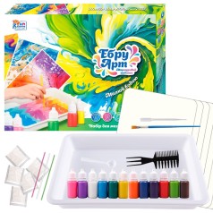 Дитячий набір для творчості "Ебру" 87752, 12 пігментів