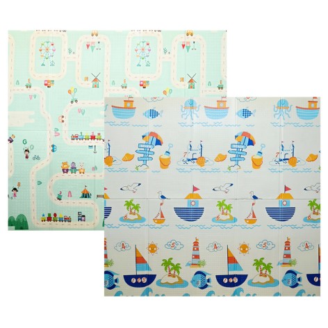 Развивающий термоковрик "Пляж" MR 1316-1-3 размер 180x200х0,8 см 