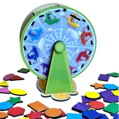 Дерев'яний сортер "Барабан" Ubumblebees (ПСФ135) PSF135 геометричні фігури