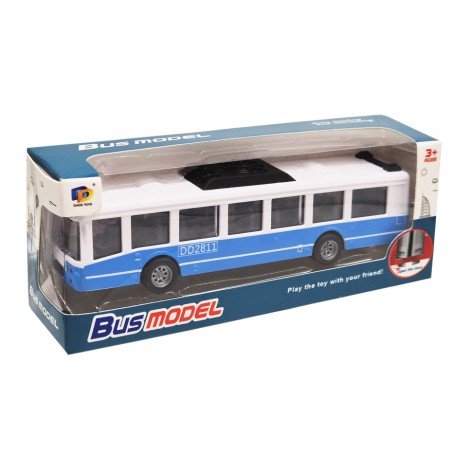 Дитячий інерційний автобус DD2813AC(Blue-1) відчиняються двері