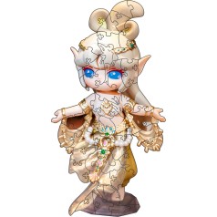 Фігурний пазл з дерева "Сурі" PZ016-A4C-AC 75-125 деталей, розмір А4