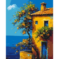 Картина за номерами "Літній італійський пейзаж" LW3441, 40х50 см