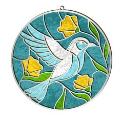 Набір для вітражного живопису за номерами "Весна прилетіла" FDSGK-008