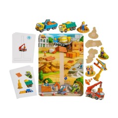 Деревянная развивающая игра на липучке 