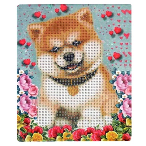 Алмазная мозаика "Улыбка" 189039 картон, неполная выкладка 21х25 см