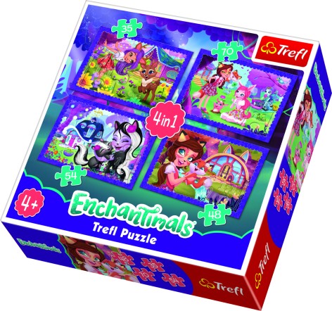 Пазлы - (4в1) - 