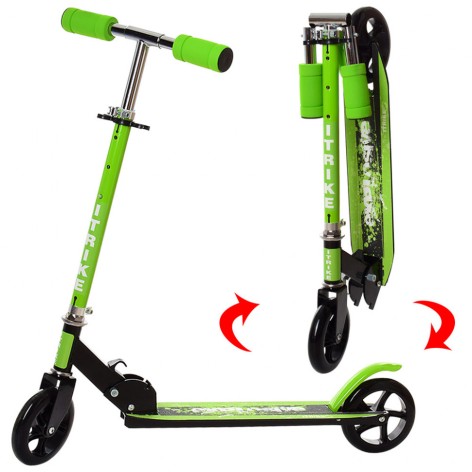 Самокат с подножкой SR 2-005 складной  2-005-GRB