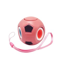 Дитяча іграшка-антистрес "Футбольний м'яч" BK168-27(Coral) з петелькою