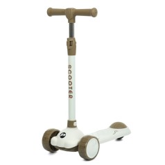 Самокат детский трехколесный JR3-129-BRN, колеса со светом