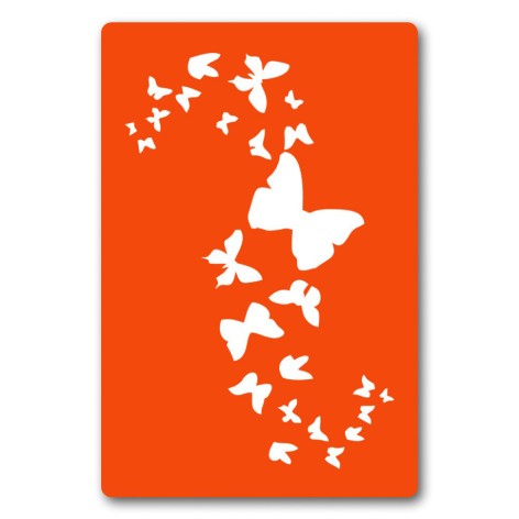 Трафарет для біо-тату Метелики bx002-15*20см, розмір 15х20 см