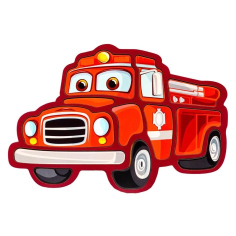 Дитячий пазл-вкладиш "Пожежна машина" Puz-22967, 12 елементів