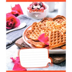 Зошит учнівський "Солодкі серця" 012-500325K-3 в клітинку, 12 аркушів (959050)