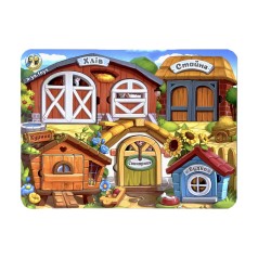 Деревянный пазл-вкладыш 