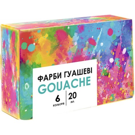 Фарби гуашеві Genius 301109001-UA 6 кольорів по 20 мл                                                            