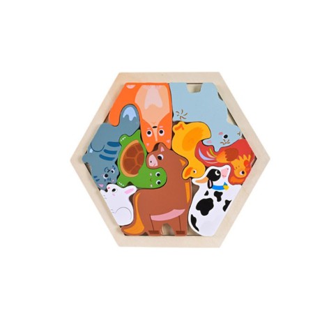 Дитячий дерев’яний пазл вкладиш 